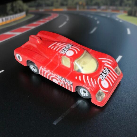 1984 Matchbox Red #4 Sauber Group C Racer BASF Car Macau 1:55 Scale - Picture 5 of 6